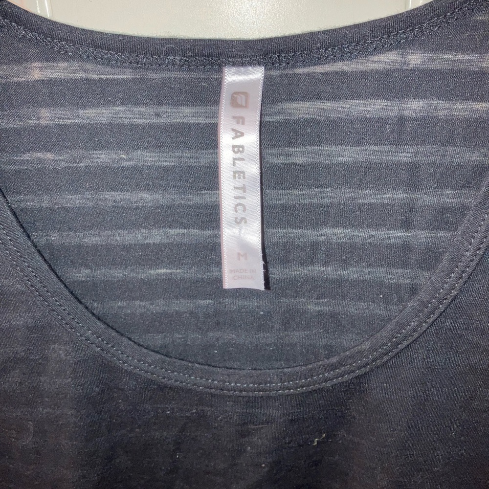 M | Translucent Striped Top - Picture 2 of 3